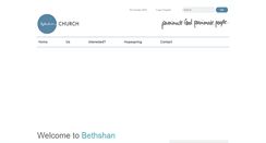 Desktop Screenshot of bethshanchurch.net